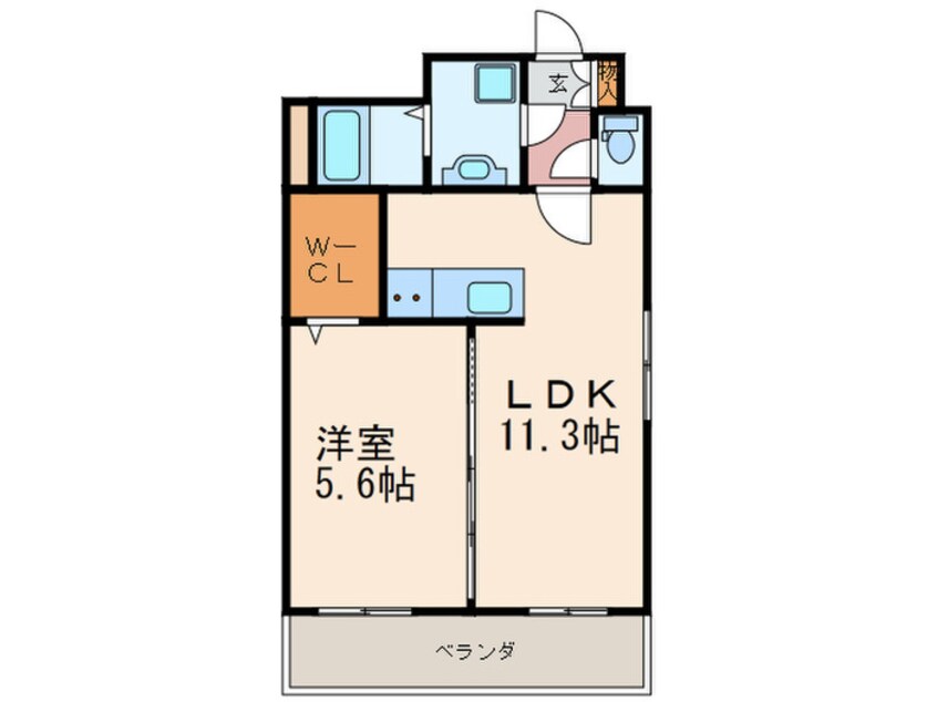 間取図 レーヴ陣原