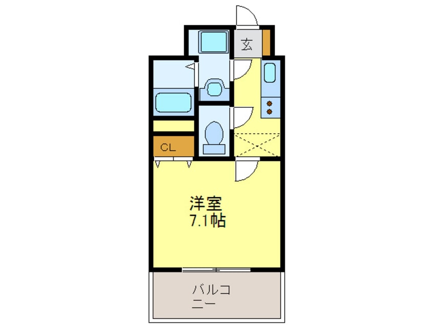 間取図 サヴォイ博多ブ－ルバ－ル(1103)