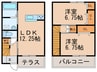 Ｆｕｔｕｒｅ　ｖｉｅｗ　2 2LDKの間取り