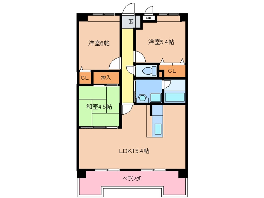 間取図 エレガンテ・オーラ
