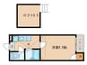 オークハウス 1Kの間取り
