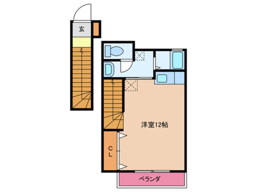 間取図 コ－ポ日の里壱番館