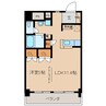 パストラーレ米長 1LDKの間取り