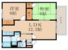 グレイス上吉田Ａ 2LDKの間取り