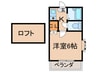 サンワパレス折尾Ⅲ 1Kの間取り