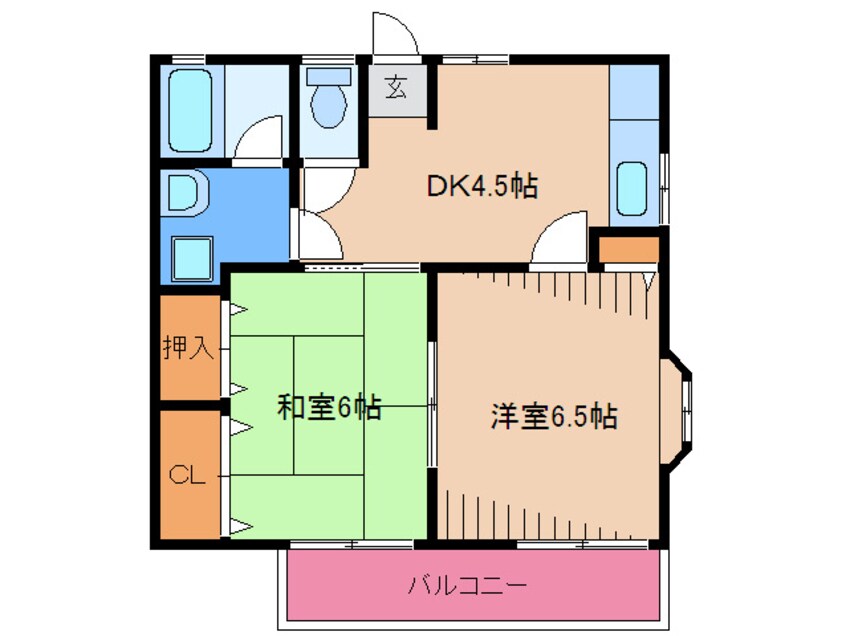 間取図 ワイズテリア新宮