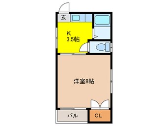 間取図 ヴォーン茶園谷