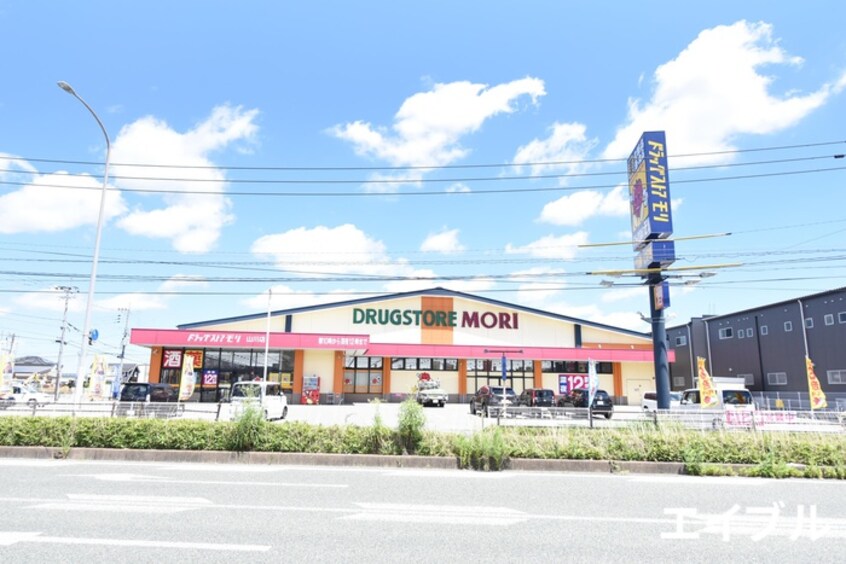 ドラッグストアモリ山川店(ドラッグストア)まで812m ピ－スフルおがた