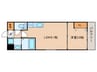 Alivis南福岡South 1LDKの間取り