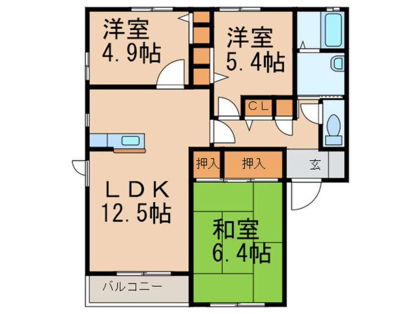 間取図 シャーメゾン・ヤマノ