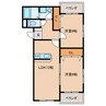 プレステージタカラＮ 2LDKの間取り