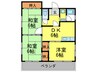 真鍋ハイム 3DKの間取り