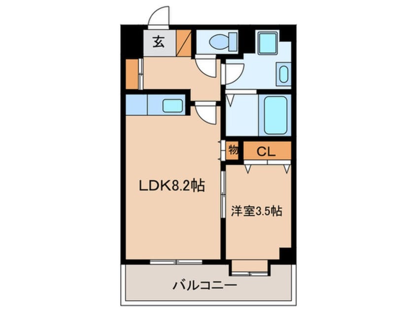 間取図 フォンティーヌ荒江