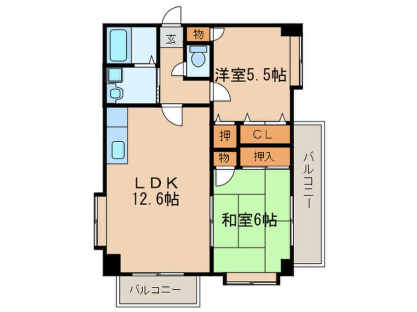 間取図 エステートＹＭ Ⅱ