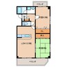 オベールジュ宗像 2LDKの間取り