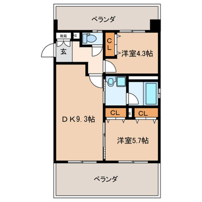 間取図 ウエスト フルハウス