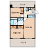 ウエスト フルハウス 2DKの間取り