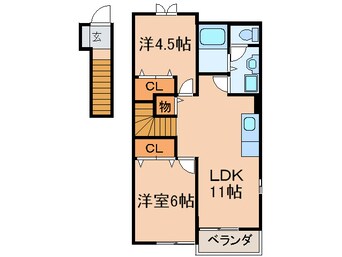 間取図 ウェイホームあまづつみB