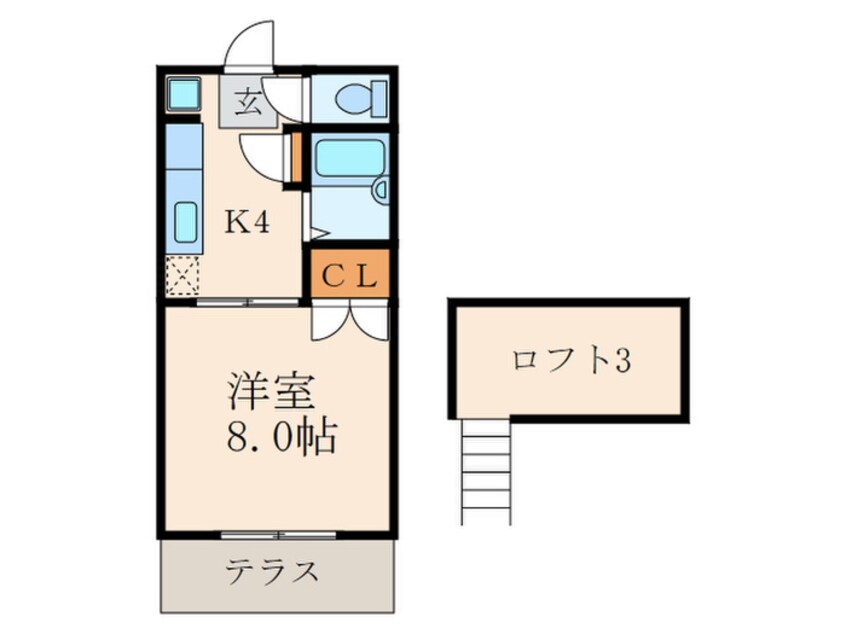 間取図 レスト若園