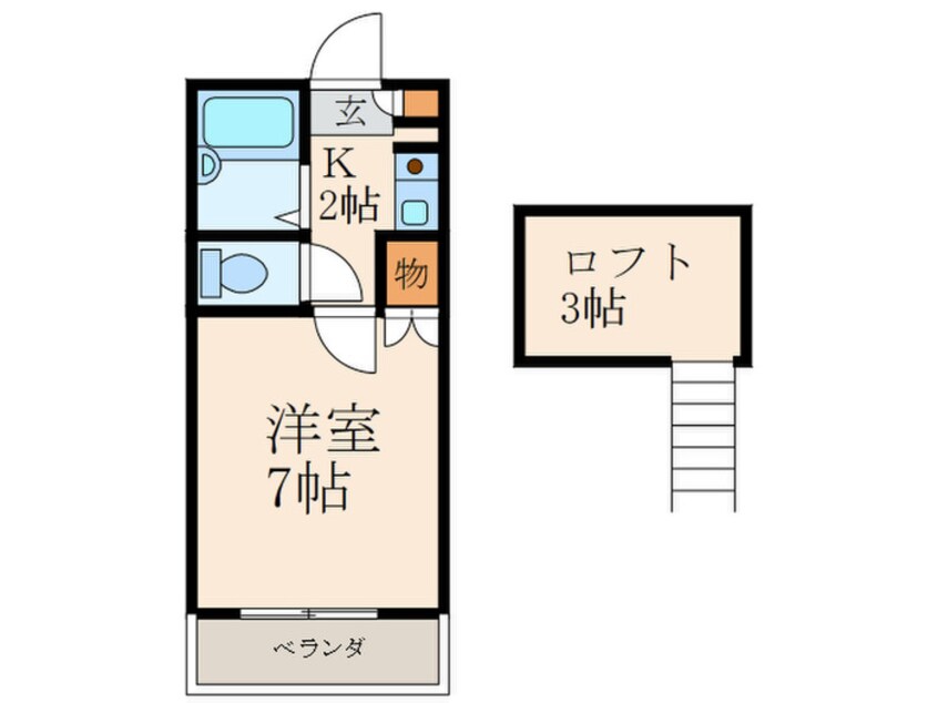 間取図 レオパレス２１片野新町Ａ