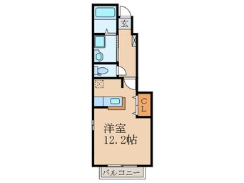 間取図 クラ－ル・セイバリ－Ⅰ