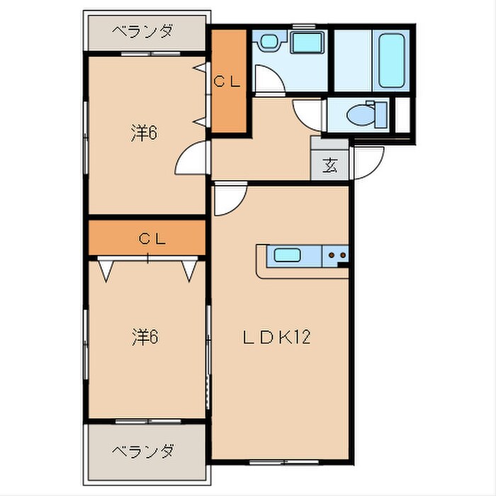 間取り図 プレステージ加奈陀