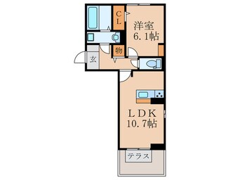 間取図 elegant palace横代北