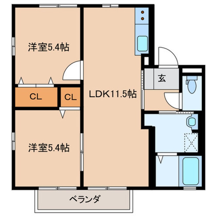 間取図 ヴィラージュＤ棟