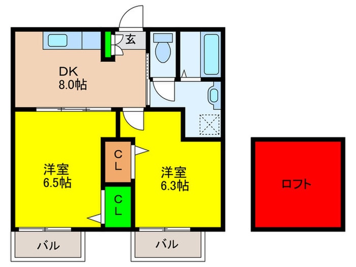 間取り図 クレピス南片江