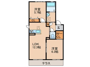 間取図 シャーメゾン宮の森 Ａ棟