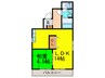 パルクオークス 1LDKの間取り
