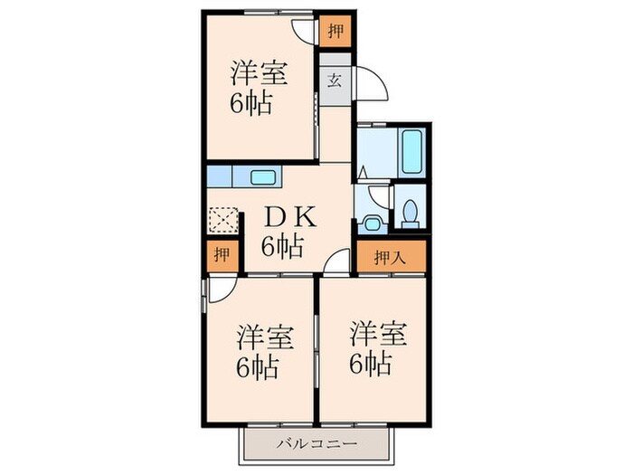 間取り図 ハイツ桜橋Ａ棟
