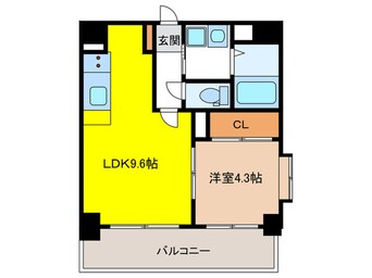 間取図 ラシュール・イン大橋南