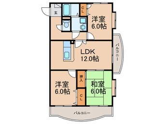 間取図 サンパティーク菜の花