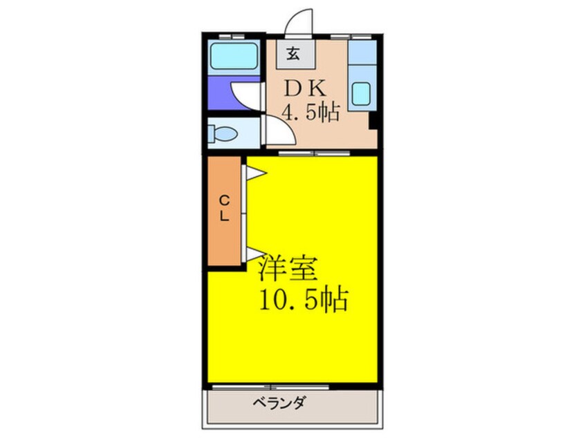 間取図 シティハイム溝口