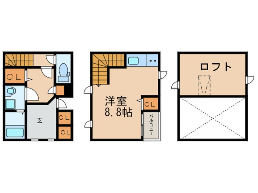 間取図 Maisonetic Covo　博多