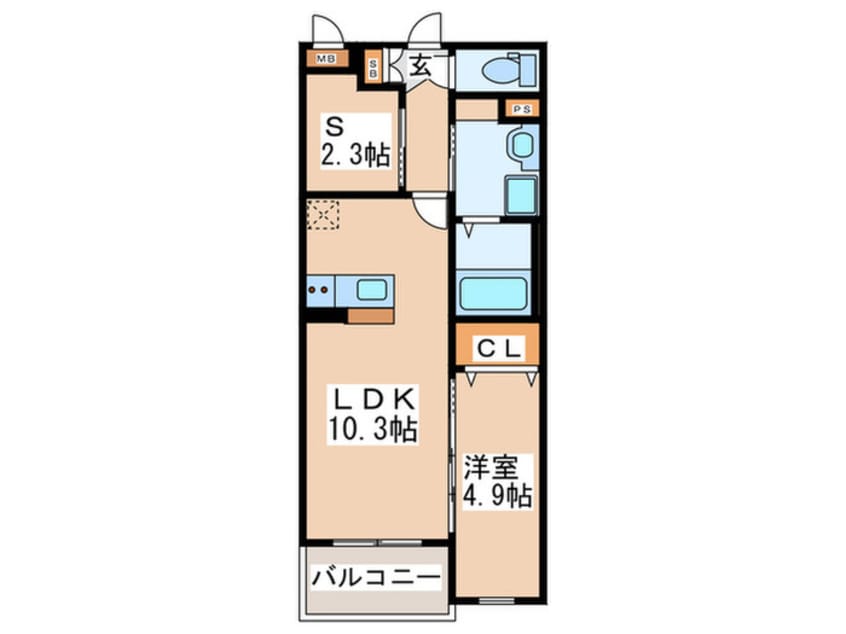 間取図 プレジデント駅前通り