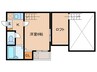 ダルバ－ルハイツ 1Kの間取り