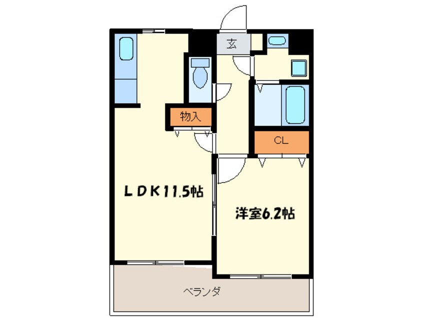 間取図 リブル高砂