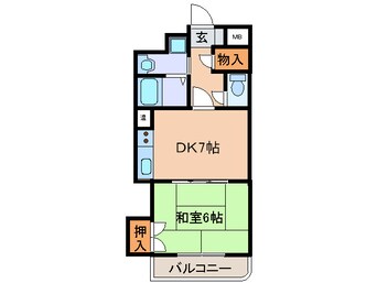 間取図 コンフォール香洋