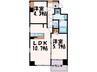 エトゥ－ル博多駅前 2LDKの間取り