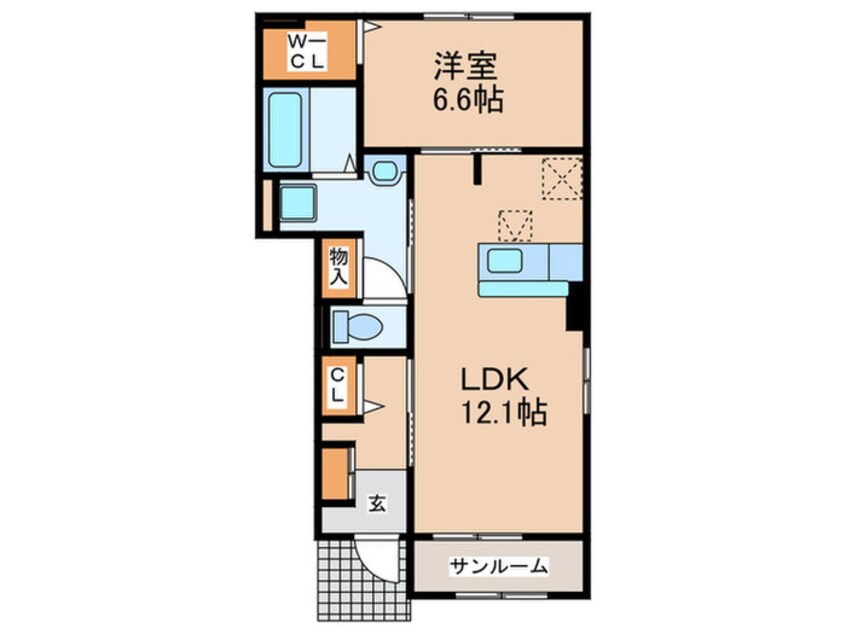 間取図 ボヌールメゾンＡ