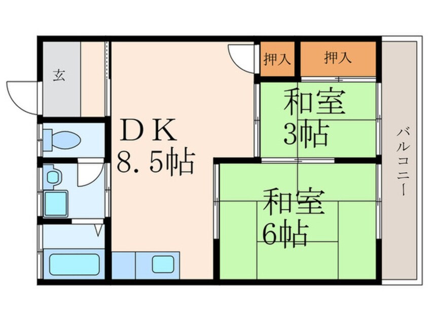 間取図 上村荘Ｂ棟