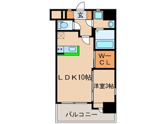 間取図 コモテリア渡辺通