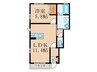 アーク新門司A棟 1LDKの間取り