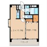 グリーンヒルズ観世 1LDKの間取り
