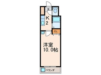 間取図 ニュ－エバ－グリ－ン八幡