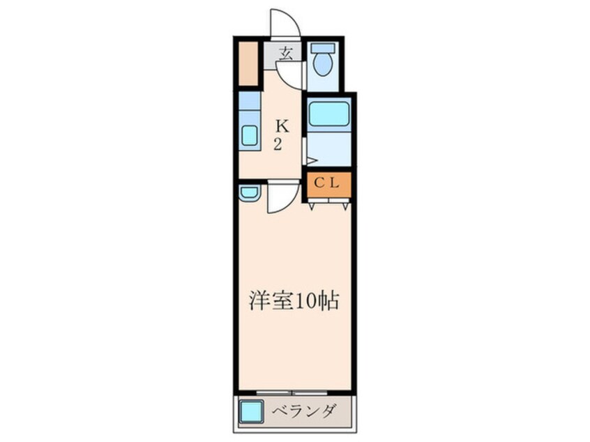 間取図 ニュ－エバ－グリ－ン八幡