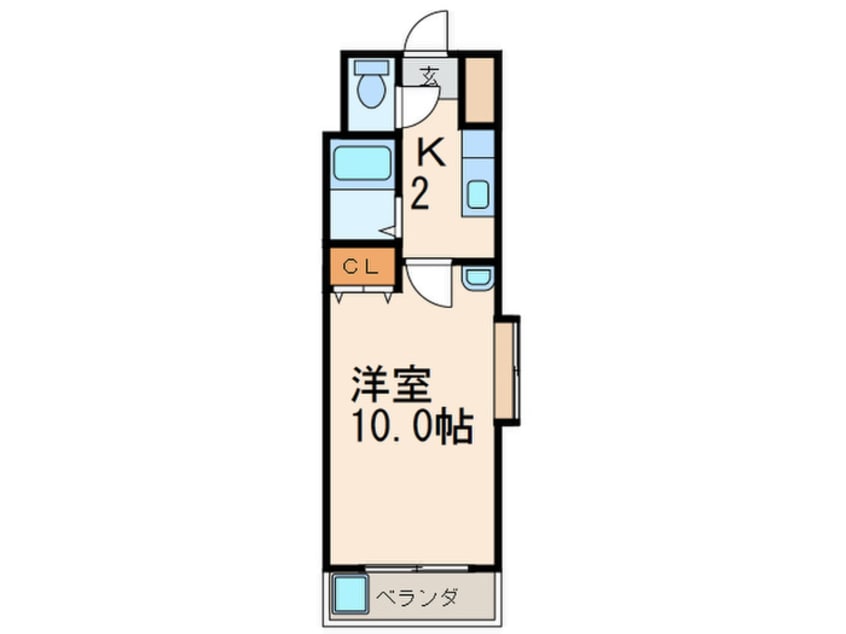 間取図 ニュ－エバ－グリ－ン八幡