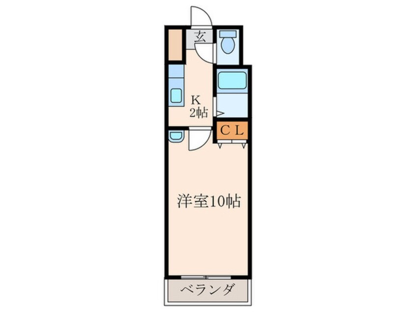 間取図 ニュ－エバ－グリ－ン八幡